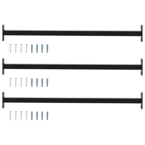 VidaXL Regulowany zabezpieczenie okienne 3 szt. 710 -1200 mm Stal
