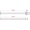 VidaXL Regulowany zabezpieczenie okienne 3 szt. 710 -1200 mm Stal