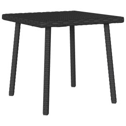 VidaXL Stolik kawowy ogrodowy prostokątny czarny 40x40x37cm polirattan