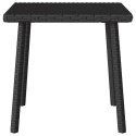 VidaXL Stolik kawowy ogrodowy prostokątny czarny 40x40x37cm polirattan