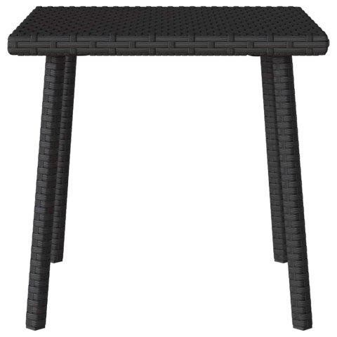 VidaXL Stolik kawowy ogrodowy prostokątny czarny 40x40x37cm polirattan