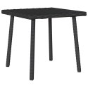 VidaXL Stolik kawowy ogrodowy prostokątny czarny 40x40x37cm polirattan
