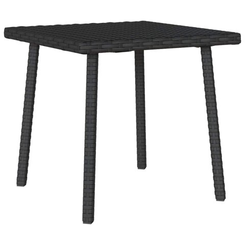 VidaXL Stolik kawowy ogrodowy prostokątny czarny 40x40x37cm polirattan