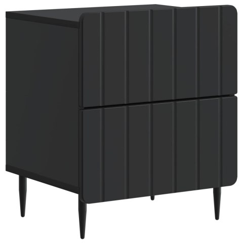 VidaXL Szafka Nocna Czarny 43 x 34,5 x 49,5 cm Drewno inżynieryjne
