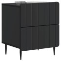 VidaXL Szafka Nocna Czarny 43 x 34,5 x 49,5 cm Drewno inżynieryjne