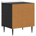 VidaXL Szafka Nocna Czarny 43 x 34,5 x 49,5 cm Drewno inżynieryjne