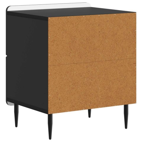 VidaXL Szafka Nocna Czarny 43 x 34,5 x 49,5 cm Drewno inżynieryjne