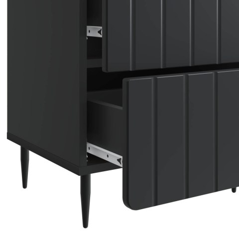 VidaXL Szafka Nocna Czarny 43 x 34,5 x 49,5 cm Drewno inżynieryjne