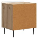 VidaXL Szafka Nocna Dąb artisan 43 x 34,5 x 49,5 cm