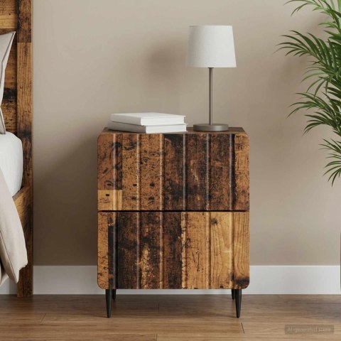 VidaXL Szafka Nocna Stare drewno 43 x 34,5 x 49,5 cm