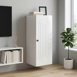VidaXL Szafka ścienna Biały wysoki połysk 33 x 34,5 x 90 cm