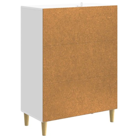 VidaXL Szafka z Szufladami Biały wysoki połysk 66 x 34,5 x 90 cm
