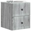 VidaXL Wisząca Szafka Nocna Szary Sonoma 33 x 34,5 x 40 cm