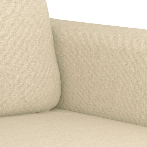 VidaXL 3-osobowa sofa, kremowa, 180 cm, tapicerowana tkaniną