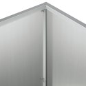 VidaXL Doniczka ogrodowa 2 szt. srebrny 60 x 30 x 40 cm