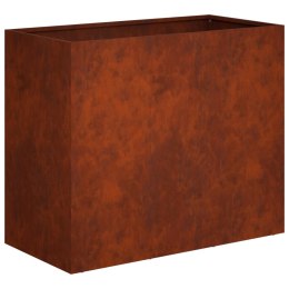 VidaXL Doniczka ogrodowa Rdzawy 60 x 30 x 40 cm Stal kortenowska