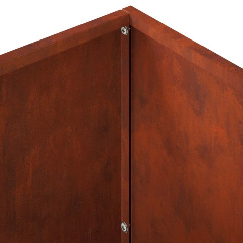 VidaXL Doniczka ogrodowa Rdzawy 60 x 30 x 40 cm Stal kortenowska