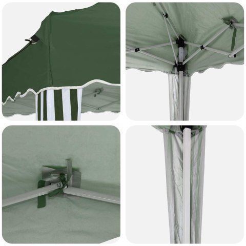 VidaXL Namiot imprezowy rozkładany 195 x 195 x 245 cm zielony