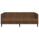 VidaXL Sofa 3-os., brązowa, sztuczna skóra zamszowa