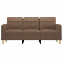 VidaXL Sofa 3-osobowa, brązowa, 180 cm, tapicerowana tkaniną