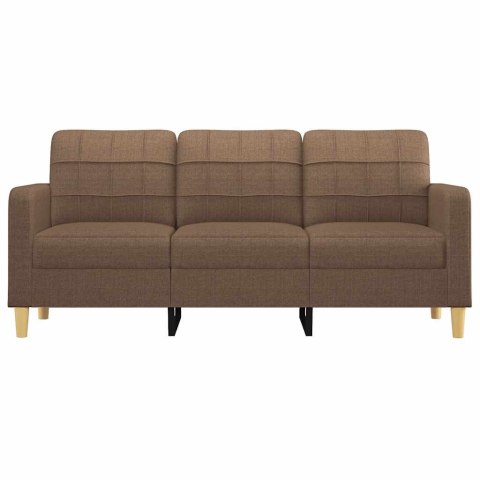 VidaXL Sofa 3-osobowa, brązowa, 180 cm, tapicerowana tkaniną