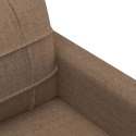VidaXL Sofa 3-osobowa, brązowa, 180 cm, tapicerowana tkaniną