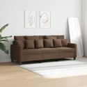 VidaXL Sofa 3-osobowa, brązowa, 180 cm, tapicerowana tkaniną