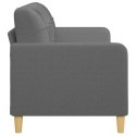 VidaXL Sofa 3-osobowa, ciemnoszara, 180 cm, tapicerowana tkaniną