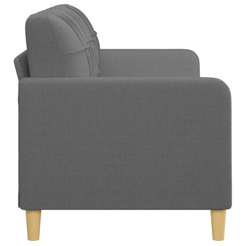 VidaXL Sofa 3-osobowa, ciemnoszara, 180 cm, tapicerowana tkaniną