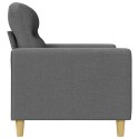 VidaXL Sofa 3-osobowa, ciemnoszara, 180 cm, tapicerowana tkaniną