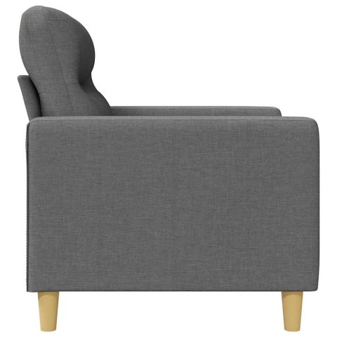 VidaXL Sofa 3-osobowa, ciemnoszara, 180 cm, tapicerowana tkaniną