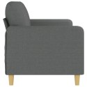VidaXL Sofa 3-osobowa, ciemnoszara, 180 cm, tapicerowana tkaniną