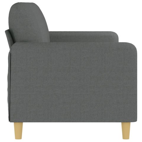 VidaXL Sofa 3-osobowa, ciemnoszara, 180 cm, tapicerowana tkaniną
