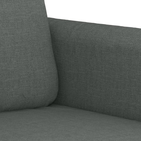 VidaXL Sofa 3-osobowa, ciemnoszara, 180 cm, tapicerowana tkaniną