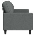 VidaXL Sofa 3-osobowa, ciemnoszara, 180 cm, tapicerowana tkaniną