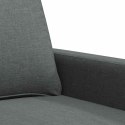 VidaXL Sofa 3-osobowa, ciemnoszara, 180 cm, tapicerowana tkaniną