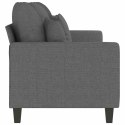 VidaXL Sofa 3-osobowa, ciemnoszara, 180 cm, tapicerowana tkaniną