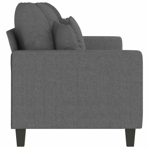 VidaXL Sofa 3-osobowa, ciemnoszara, 180 cm, tapicerowana tkaniną