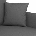 VidaXL Sofa 3-osobowa, ciemnoszara, 180 cm, tapicerowana tkaniną