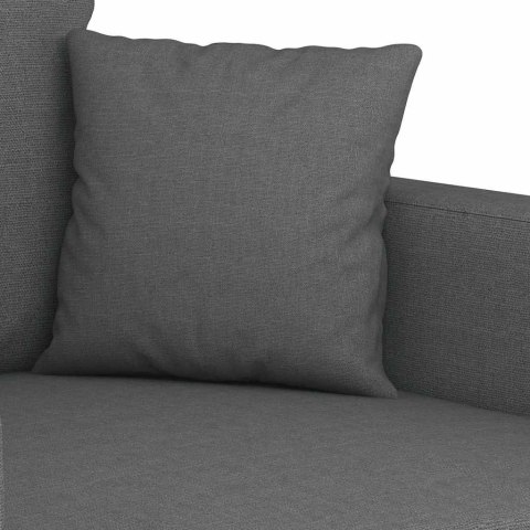 VidaXL Sofa 3-osobowa, ciemnoszara, 180 cm, tapicerowana tkaniną