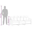 VidaXL Sofa 3-osobowa, ciemnoszara, 180 cm, tapicerowana tkaniną