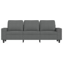 VidaXL Sofa 3-osobowa, ciemnoszara, 180 cm, tapicerowana tkaniną
