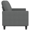 VidaXL Sofa 3-osobowa, ciemnoszara, 180 cm, tapicerowana tkaniną
