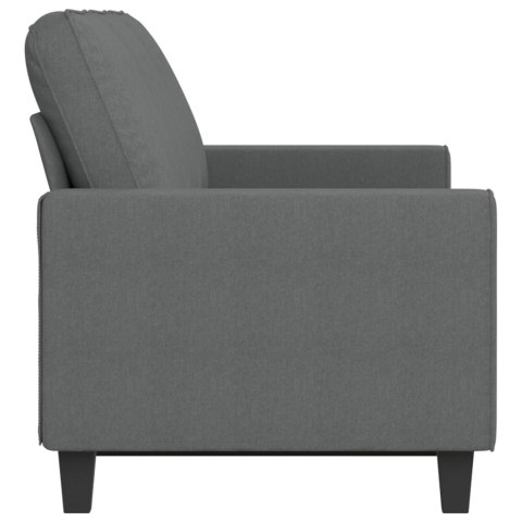 VidaXL Sofa 3-osobowa, ciemnoszara, 180 cm, tapicerowana tkaniną