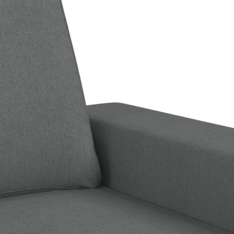 VidaXL Sofa 3-osobowa, ciemnoszara, 180 cm, tapicerowana tkaniną