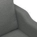 VidaXL Sofa 3-osobowa, ciemnoszara, 180 cm, tapicerowana tkaniną