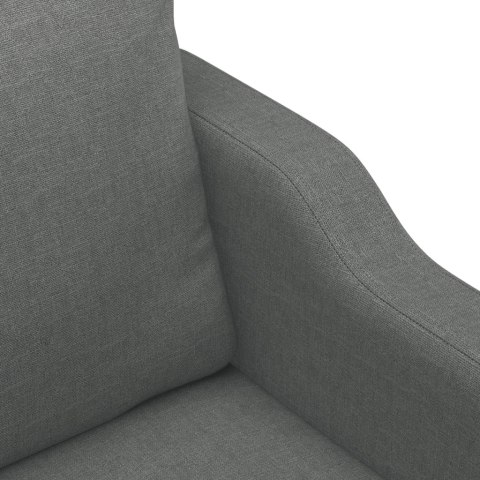 VidaXL Sofa 3-osobowa, ciemnoszara, 180 cm, tapicerowana tkaniną