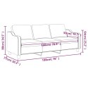 VidaXL Sofa 3-osobowa, ciemnoszara, 180 cm, tapicerowana tkaniną