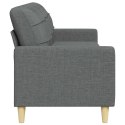 VidaXL Sofa 3-osobowa, ciemnoszara, 210 cm, tapicerowana tkaniną