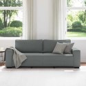 VidaXL Sofa 3-osobowa, ciemnoszara, 220x77x82 cm, tapicerowana tkaniną